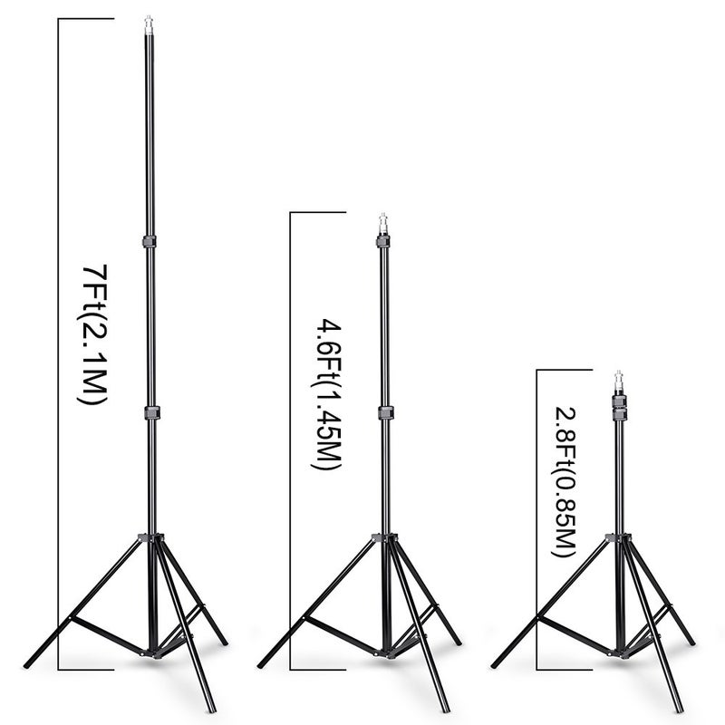 SLOW DOLPHIN Photo Video Studio 10x7ft(WxH) Adjustable Backdrop Support System Kit Background Stand with Carry Bag - Image 3